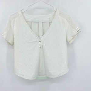 Lululemon Crop Mesh Top